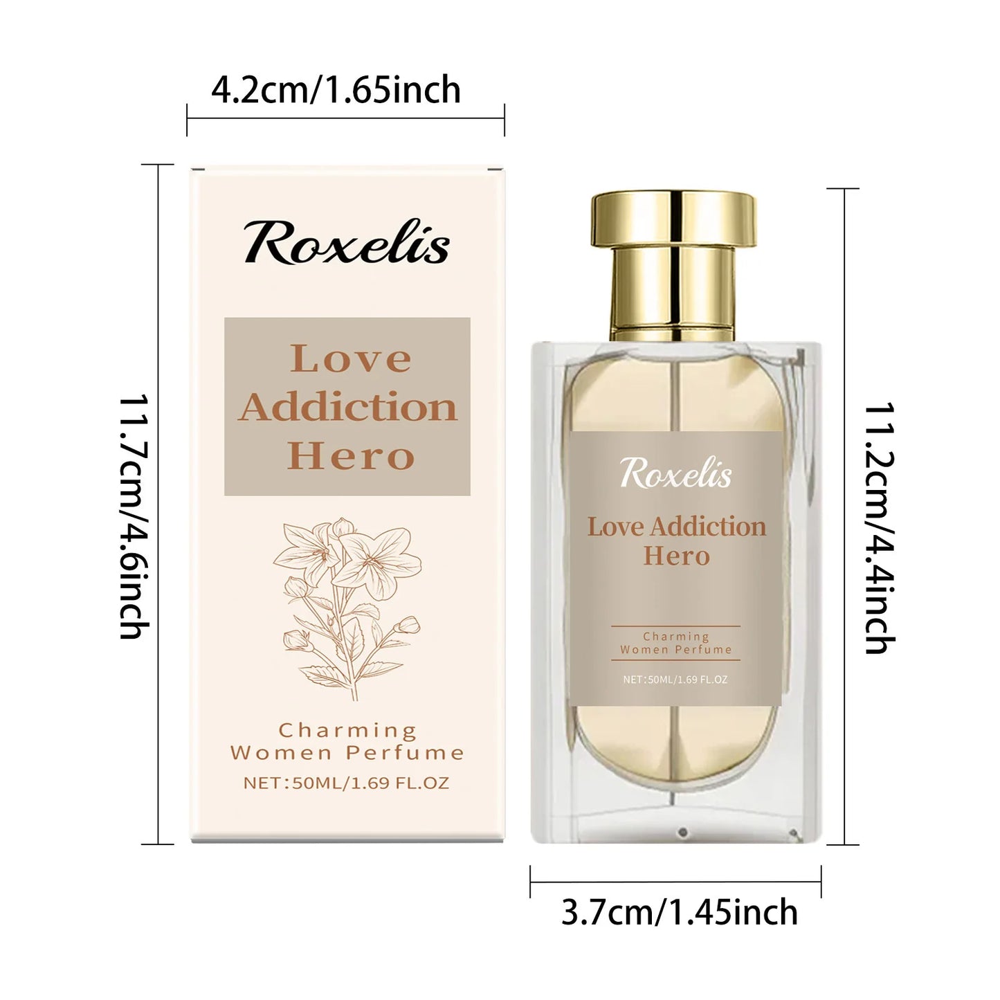 Roxelis 50ml Charming Women Perfume Long Lasting
