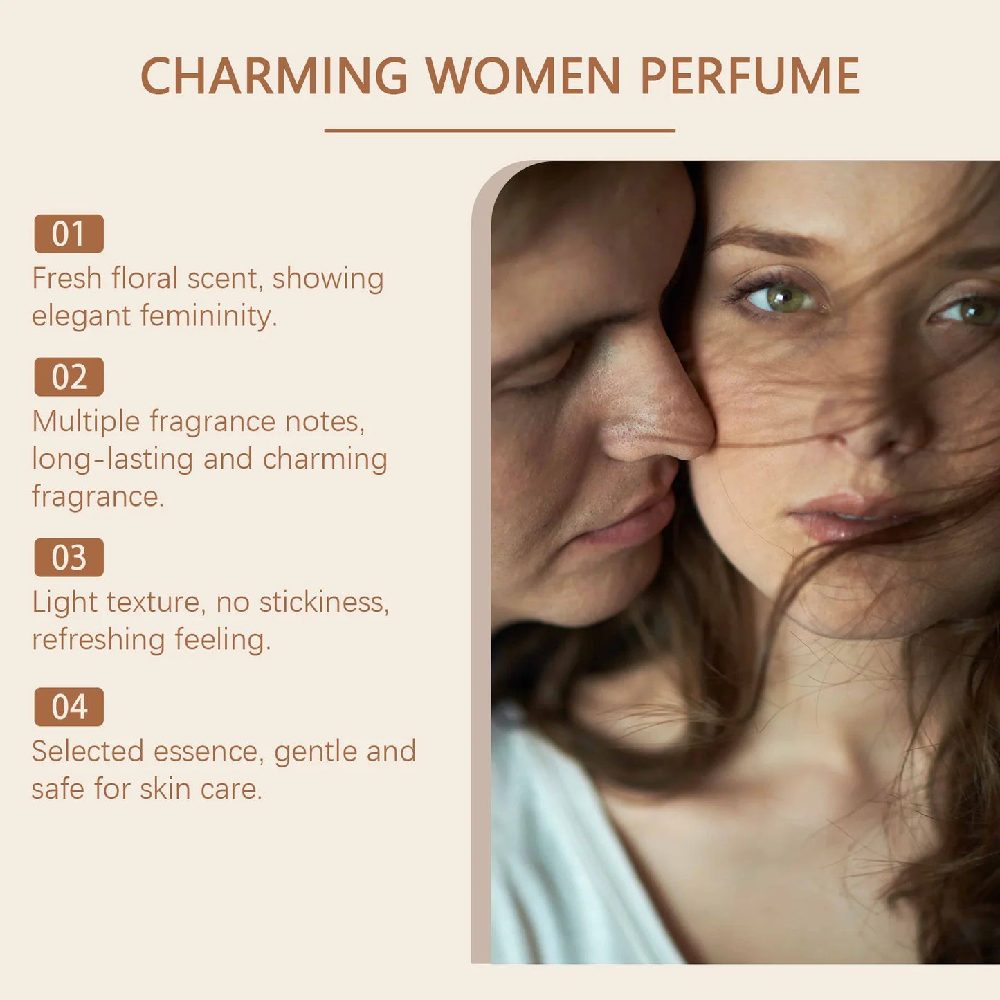 Roxelis 50ml Charming Women Perfume Long Lasting