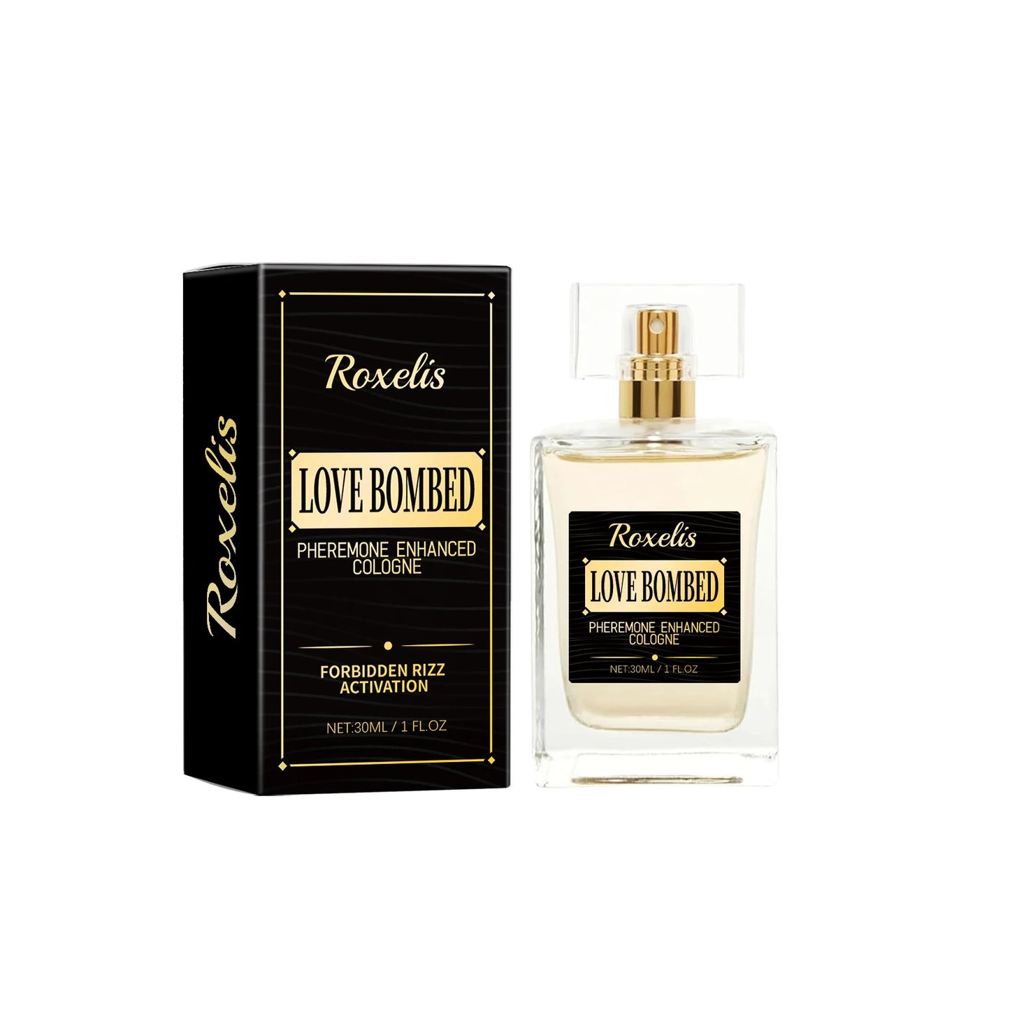 ROXELIS Pheromone Enhanced Cologne Men Perfume Spray Flirting Long Lasting Scent Romance Date Attract Intimate Partner 1 OZ 30ml