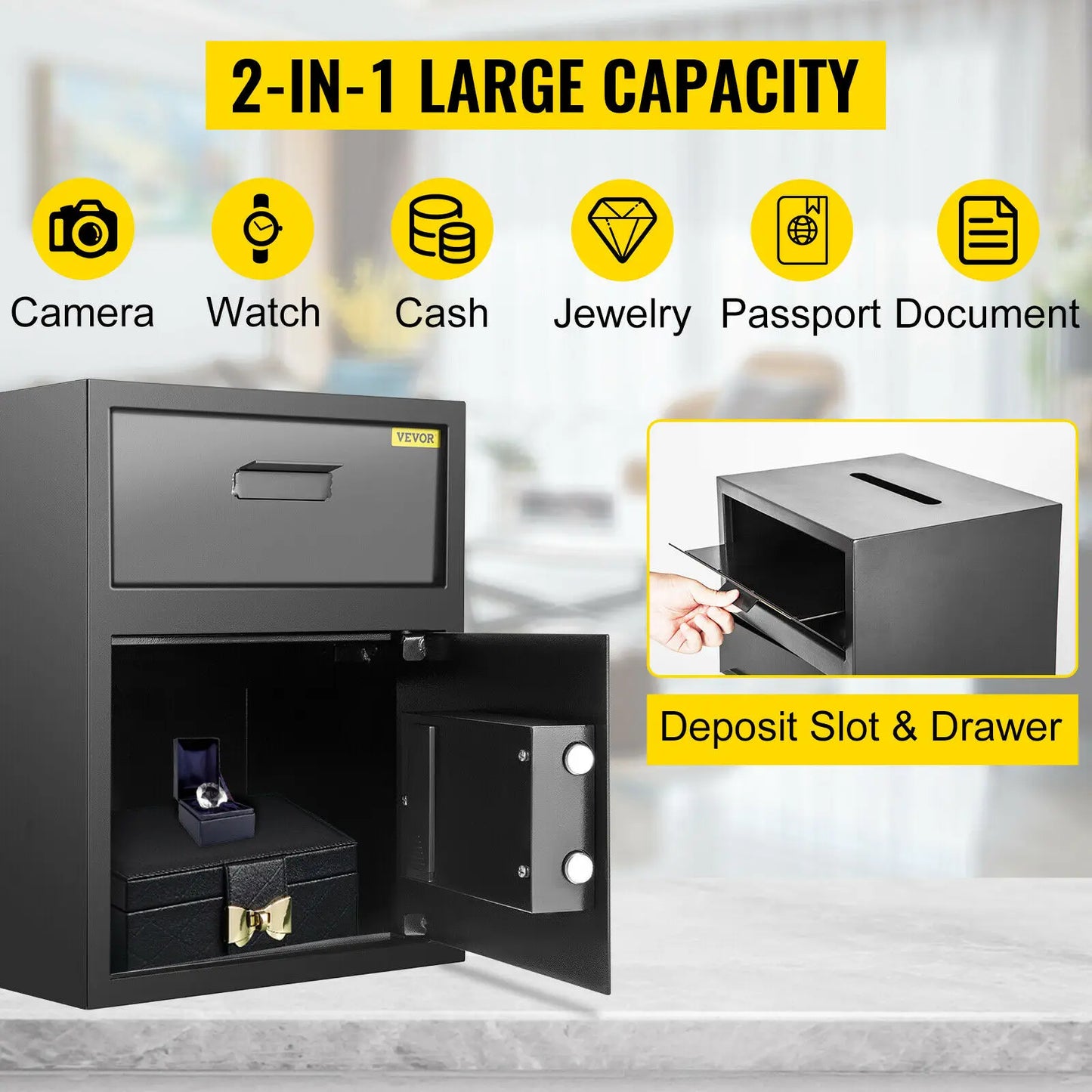 VEVOR Electronic Safe Deposit Box