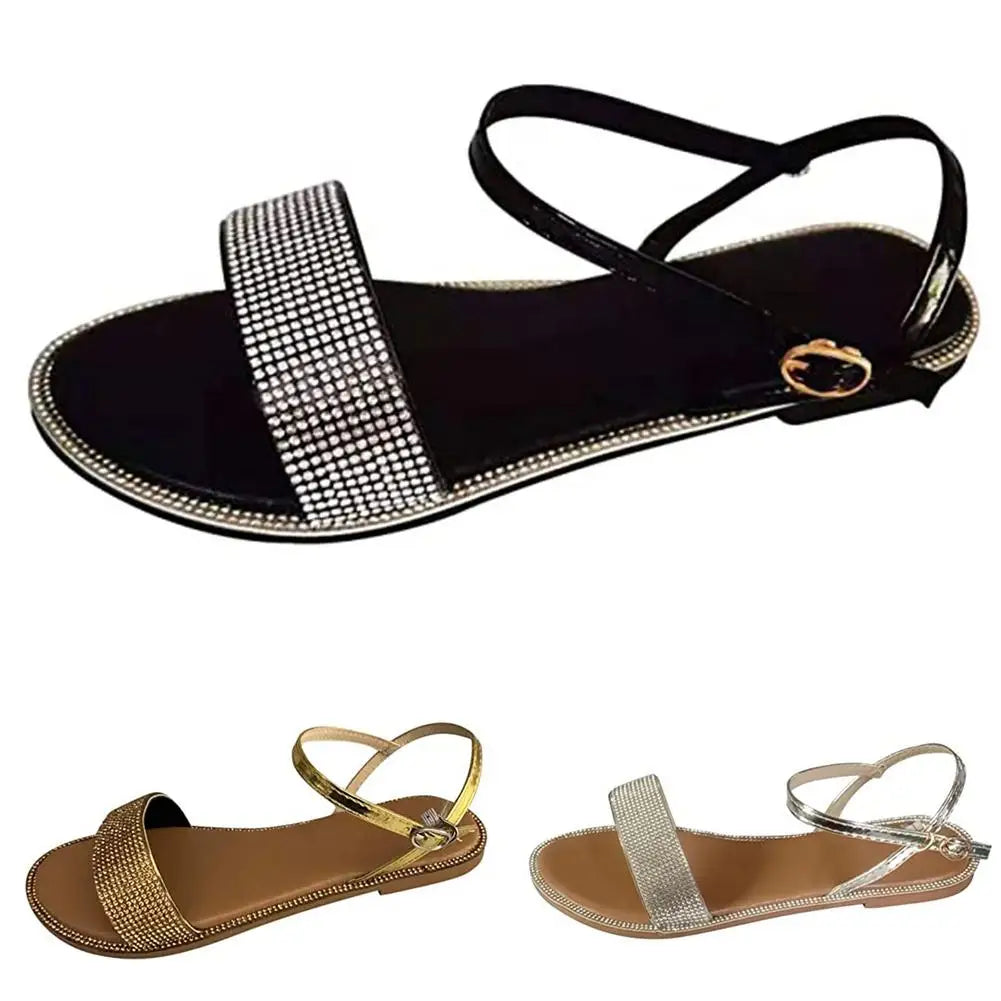 Women Slippers Summer Fashion Ladies Rhinestone