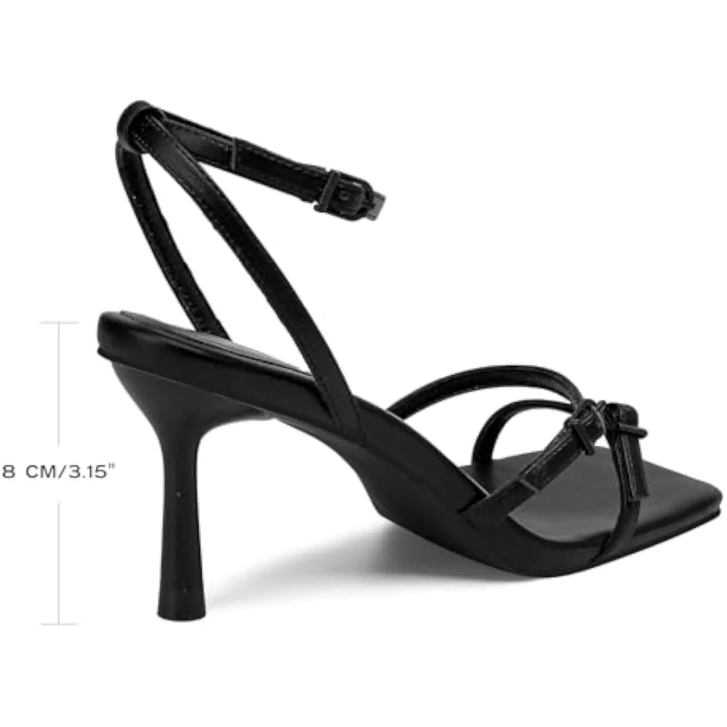 Elegant Black Strappy Sandals for Women
