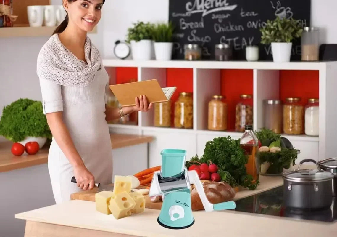 Manual Rotary Vegetable Slicer Cutter