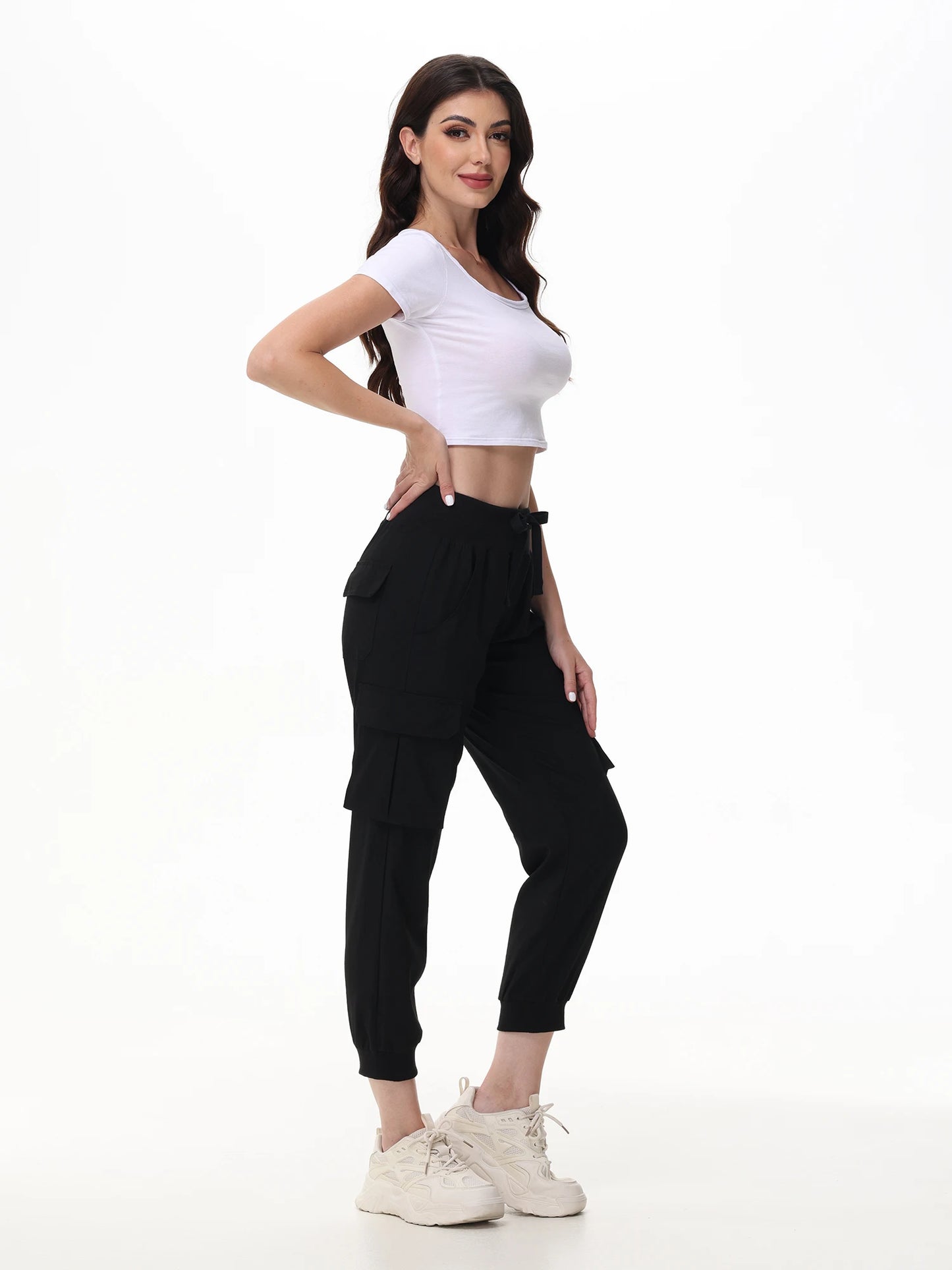 Summer Women's Cropped Jogger Pants,