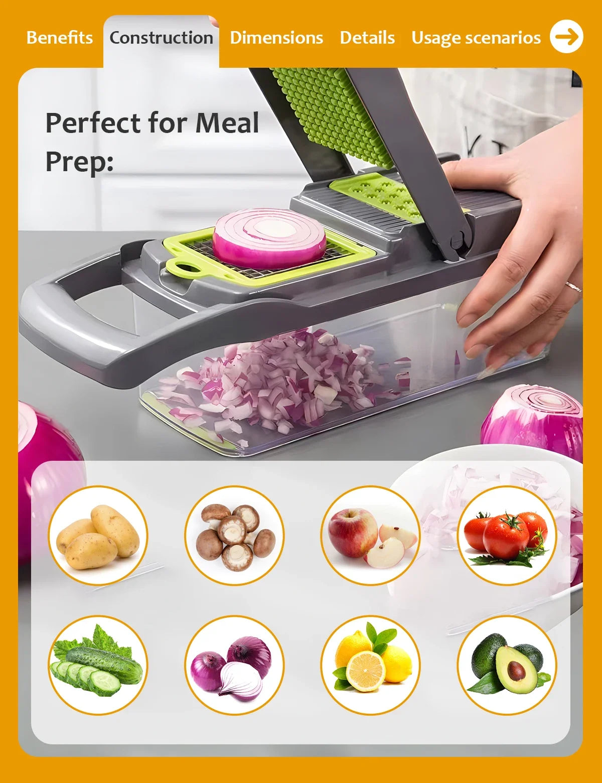 Multifunctional Vegetable Chopper
