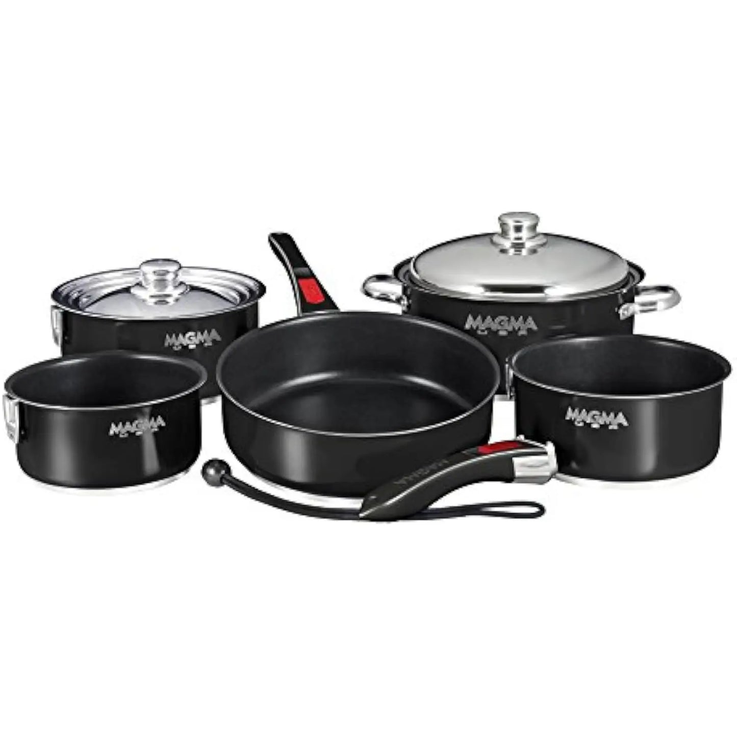 10Piece Gourmet Nesting Stainless Steel Cookware Set