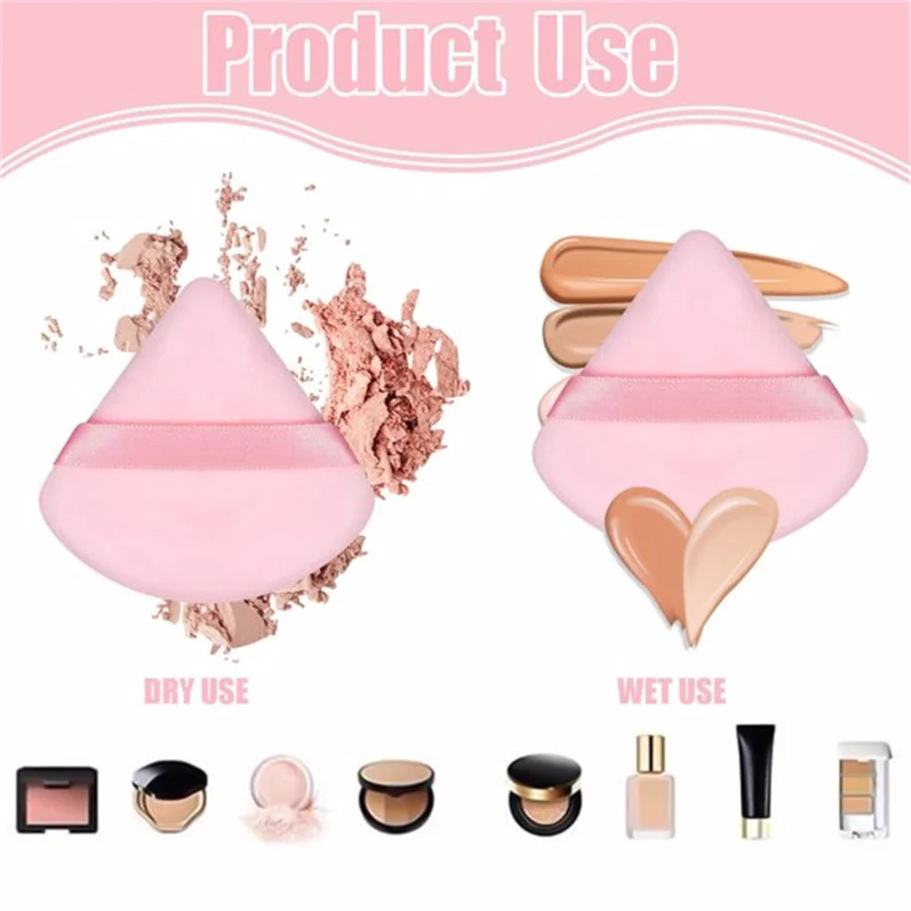 5Color/Set Triangle Powder Puff Makeup Sponge Cosmetic Foundation