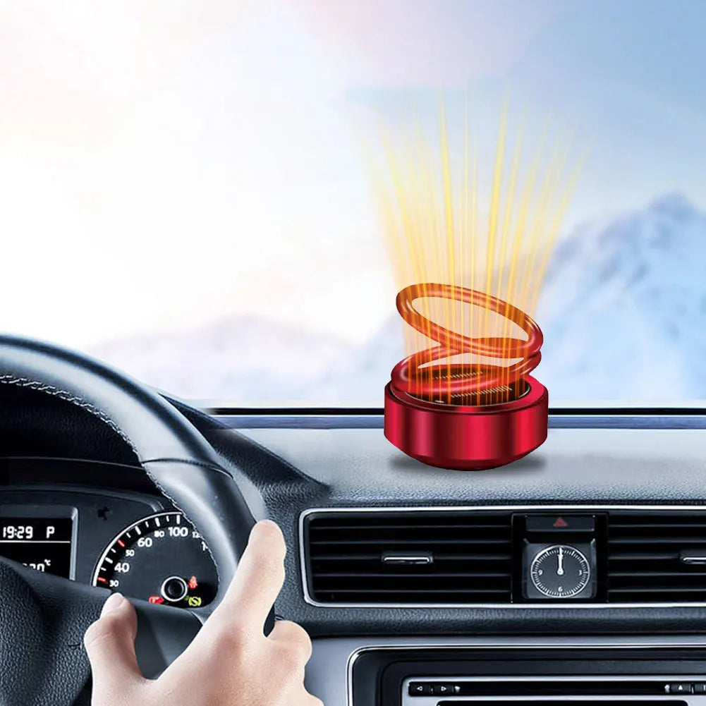 1-5PCS Double Ring Rotating Auto Fragrance Diffuser Windshield Defroster Car Heater Portable Air Perfume Cleaners for Car Decor