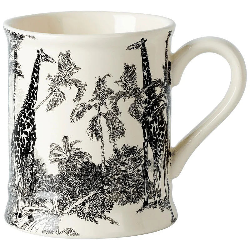 retro ceramic water cup