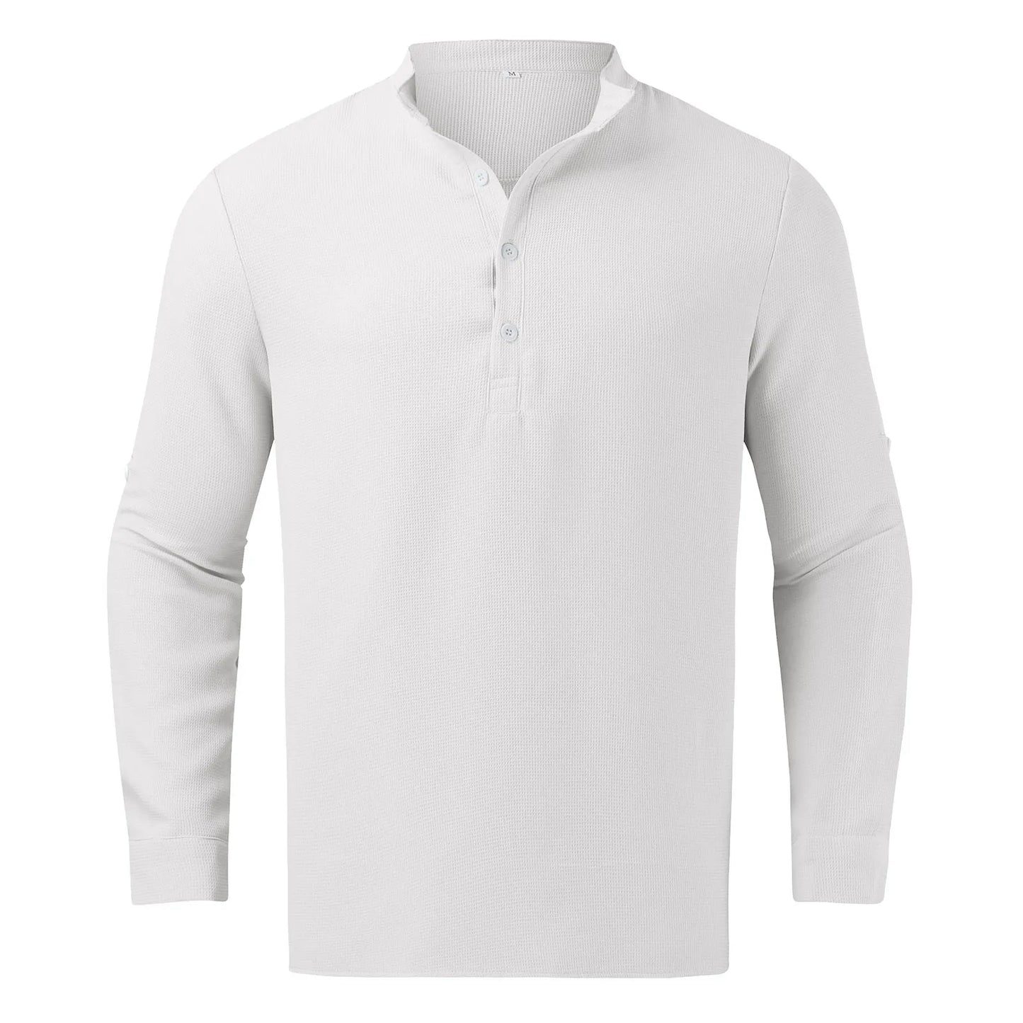 2025 New Spring Autumn Men Waffle Shirt