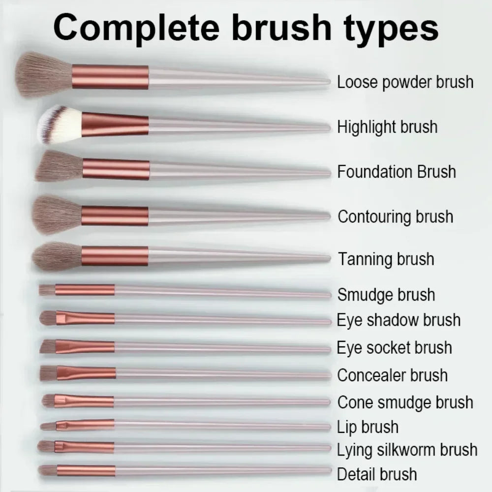 13 PCS Makeup Brushes Set Eye Shadow Foundation