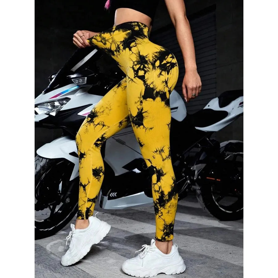 3 Pack Tie Dye Workout Seamless Leggings For Women