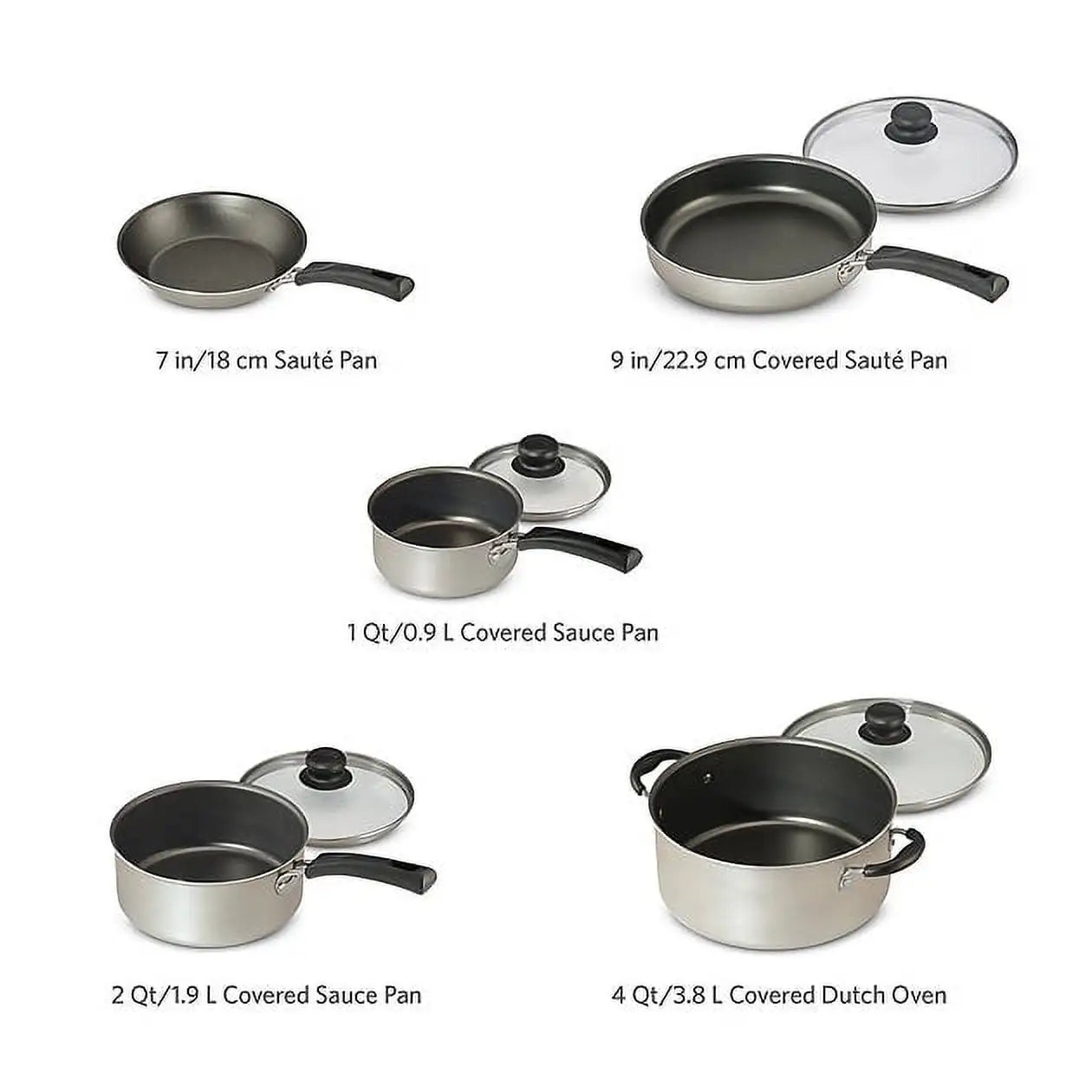 9-Piece Nonstick Cookware Set,