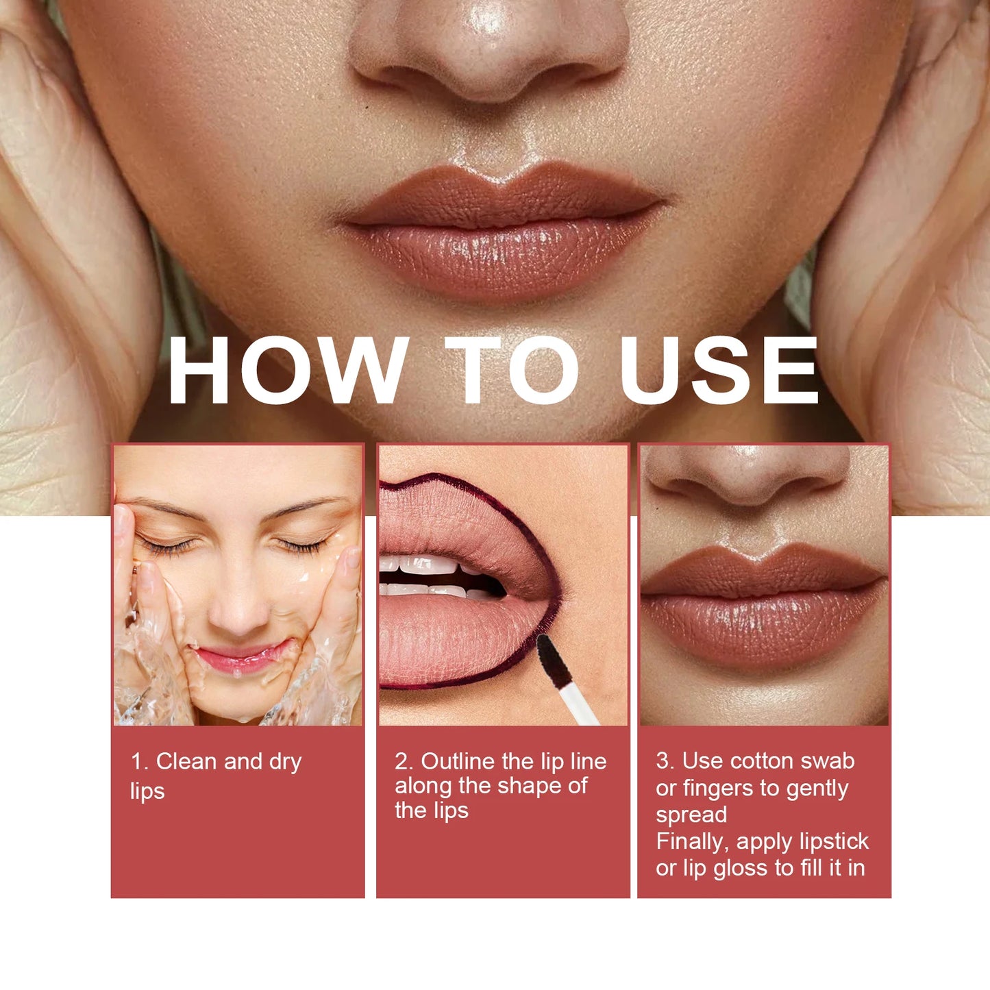 Peel off Lip Liner Pen Tattoo Lipstick
