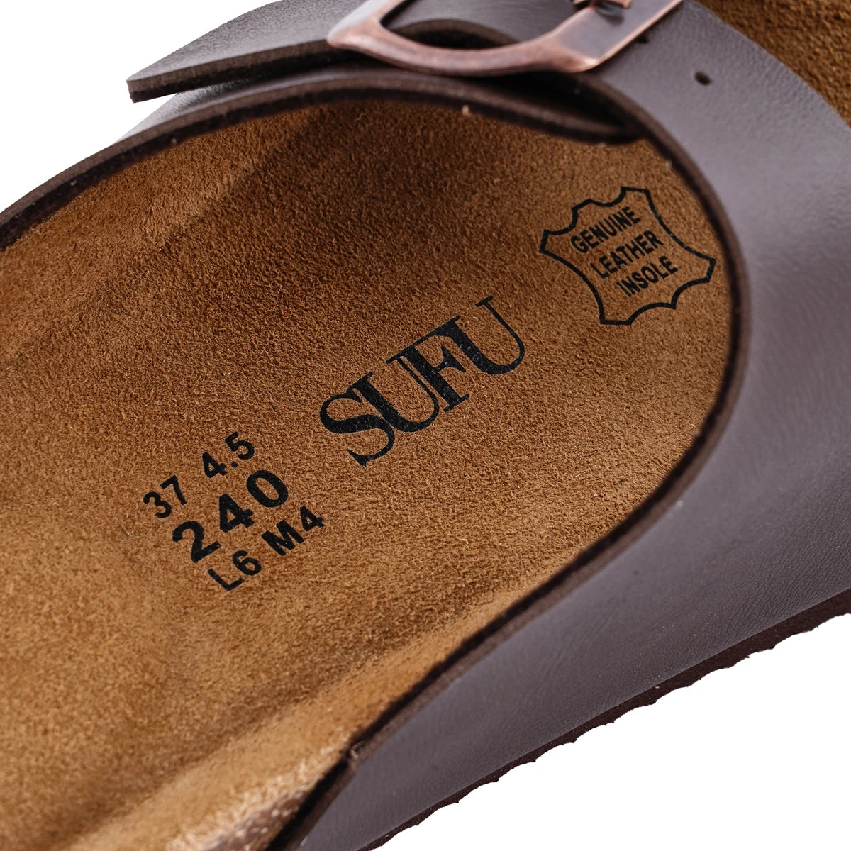 SUFU Spring Summer Soft Footbed Leather Sandals Women
