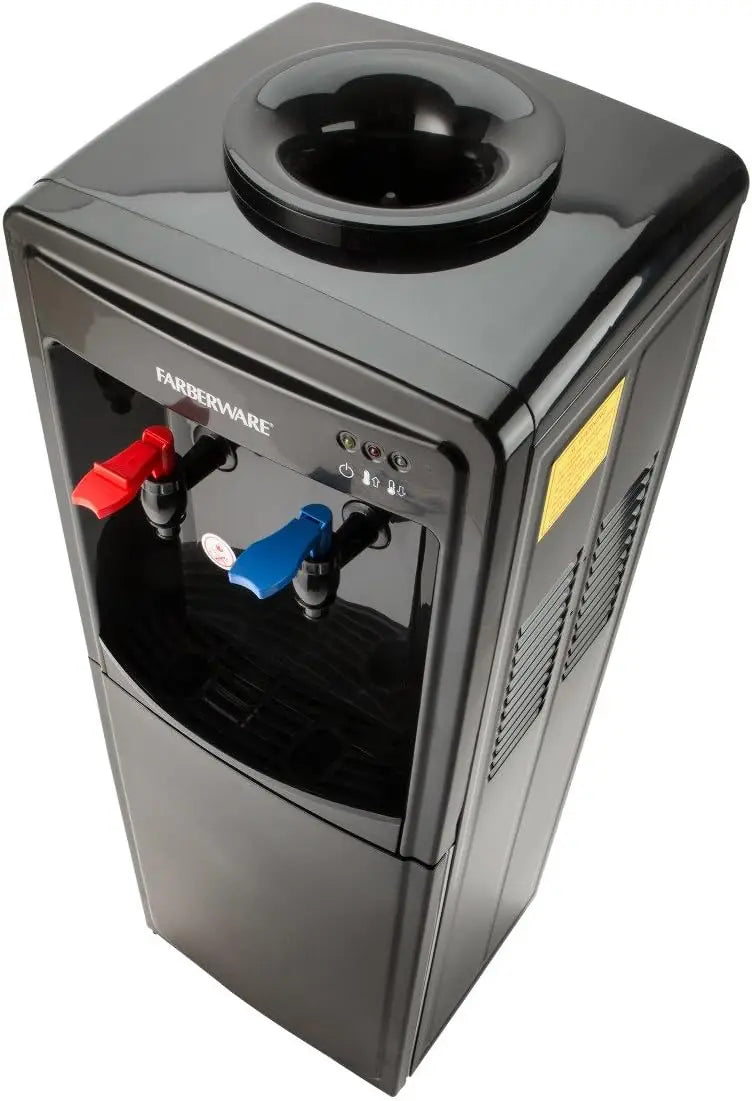 Freestanding Hot and Cool Water Cooler Dispenser, Black