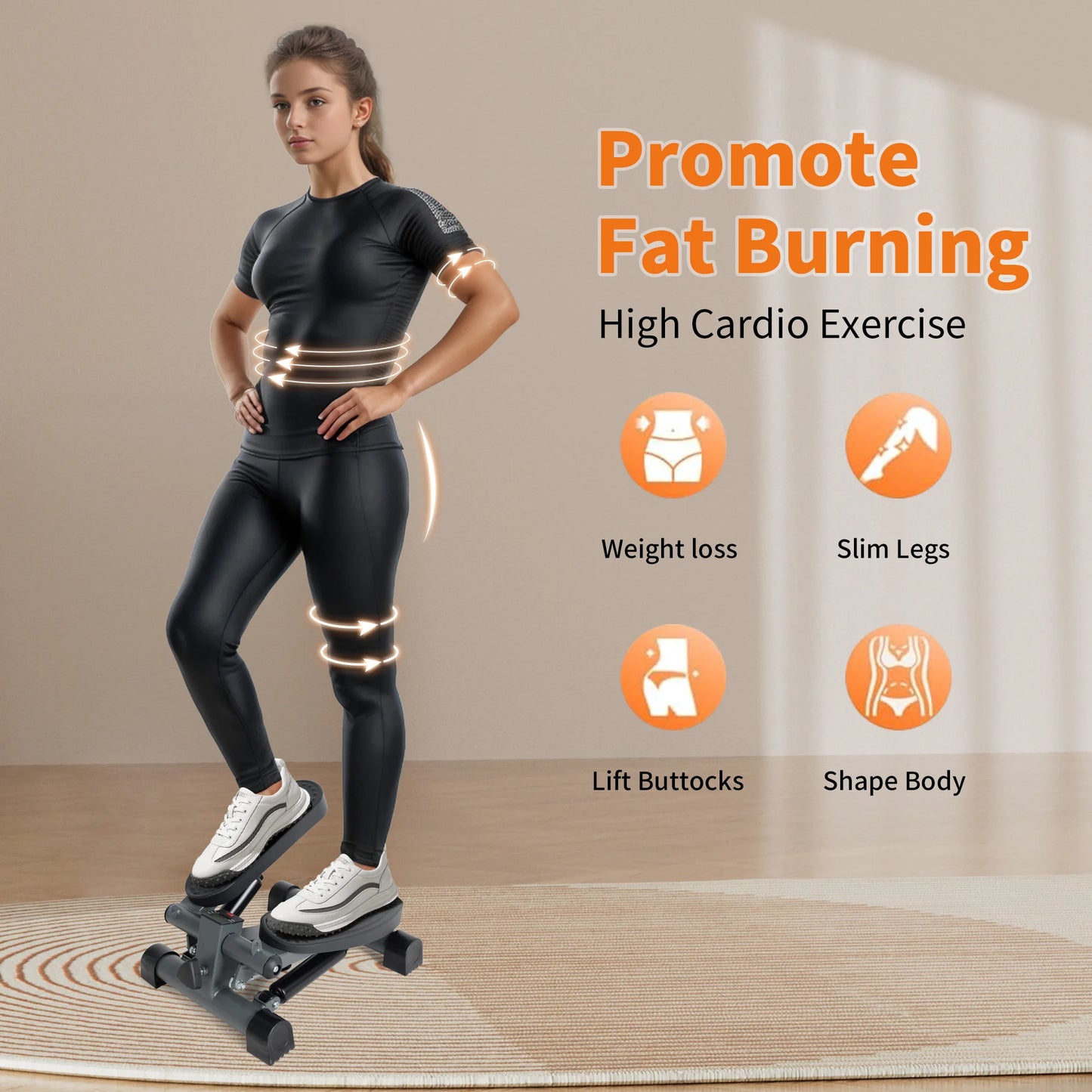LeikeFitness Mini Stair Stepper f