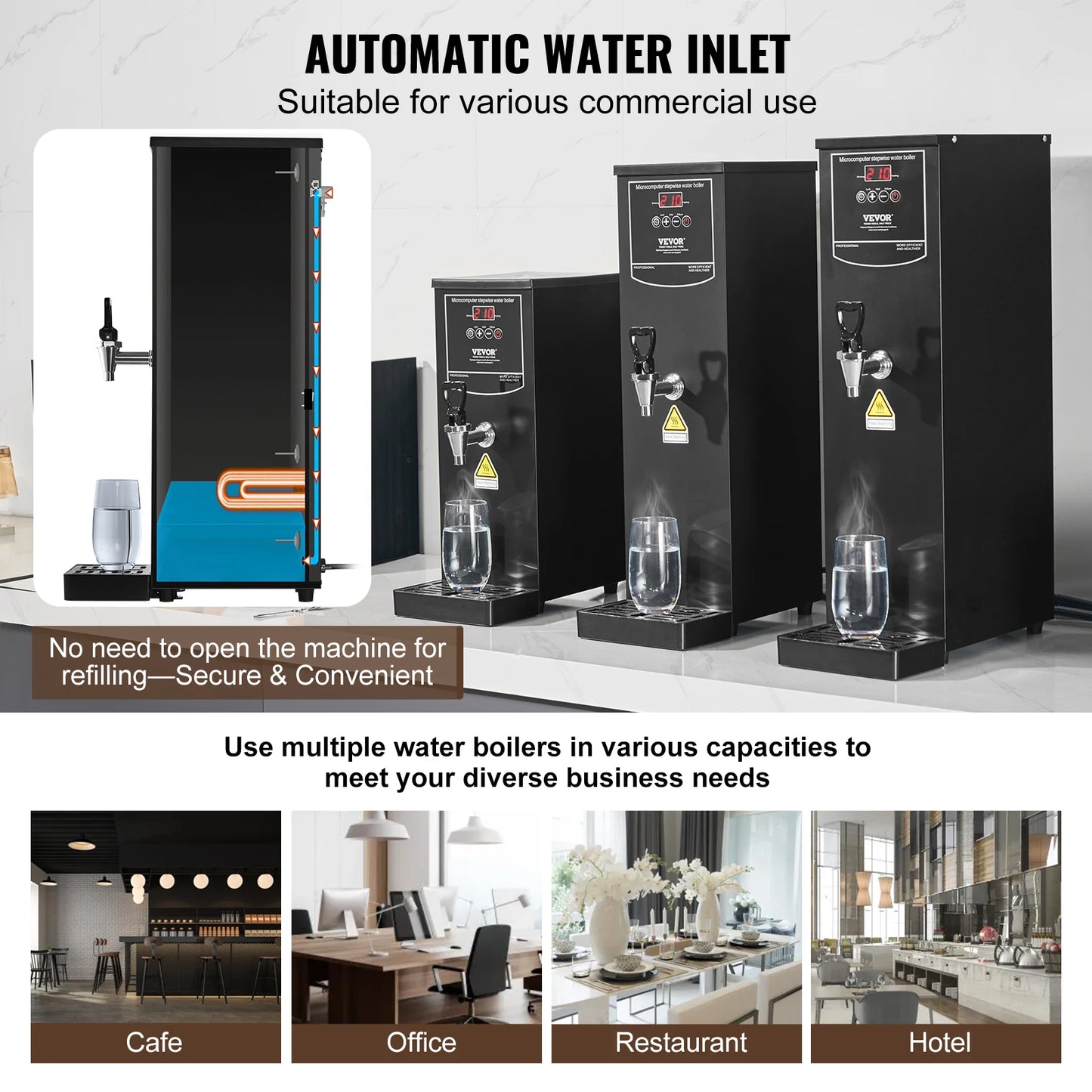 VEVOR 10 15 20 L Commercial Hot Water Dispenser