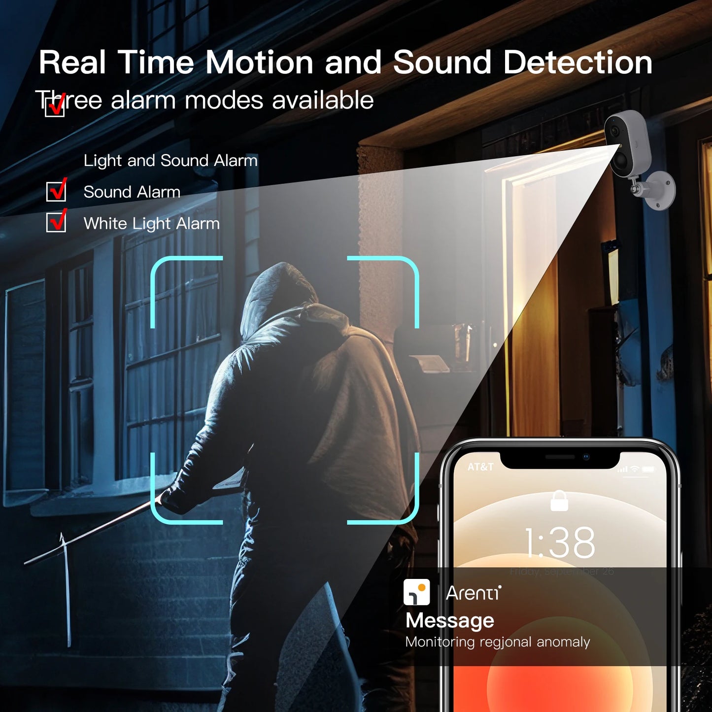 Battery Powered Wireless Camera Outdoor Home Security