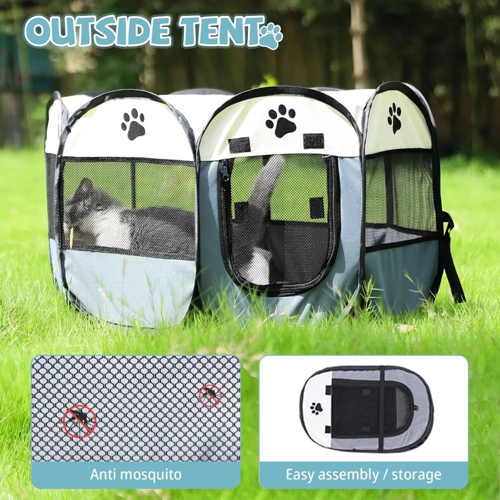 Portable Pet Dog Playpen Foldable