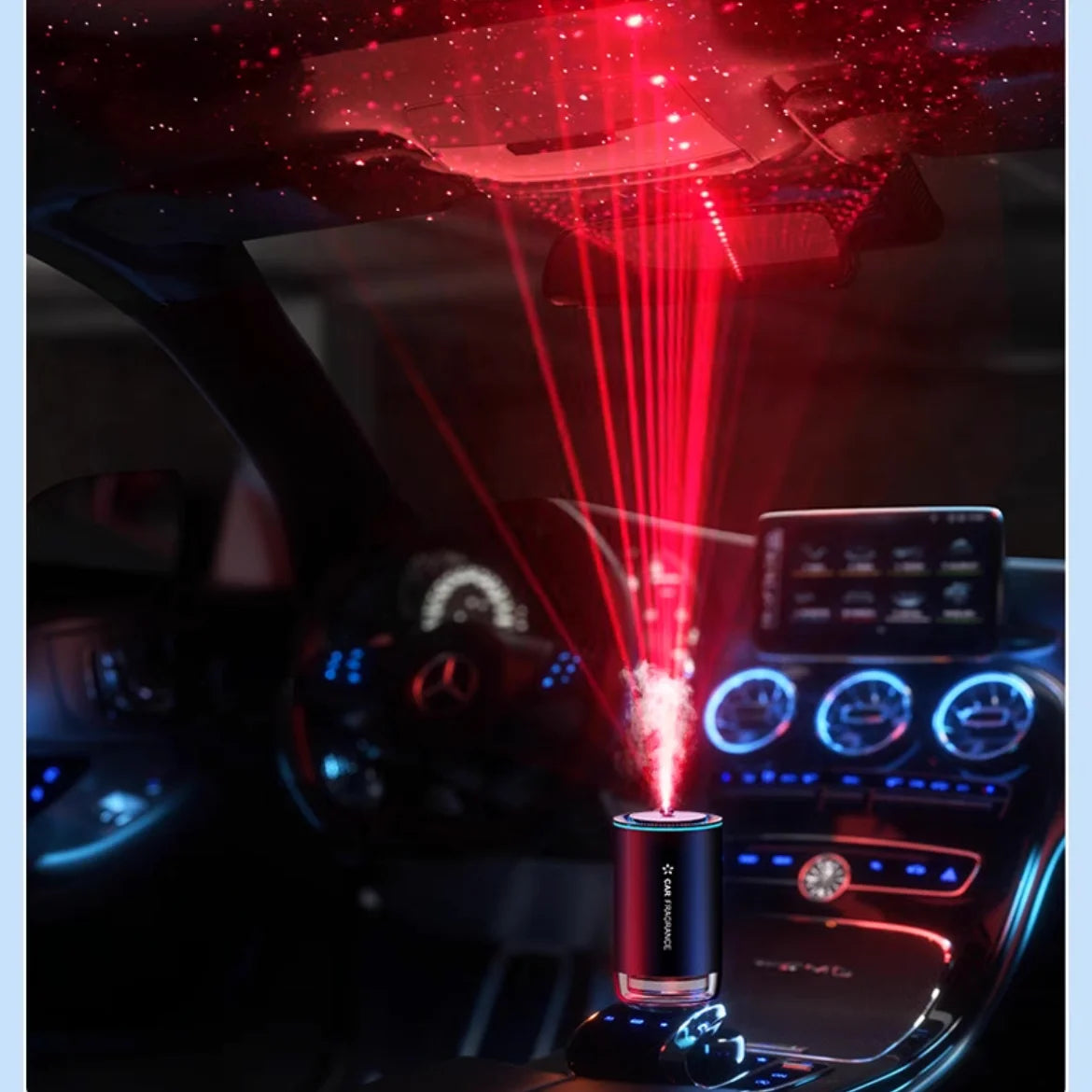 Smart Car Air Freshener with Essential Oil Diffuser