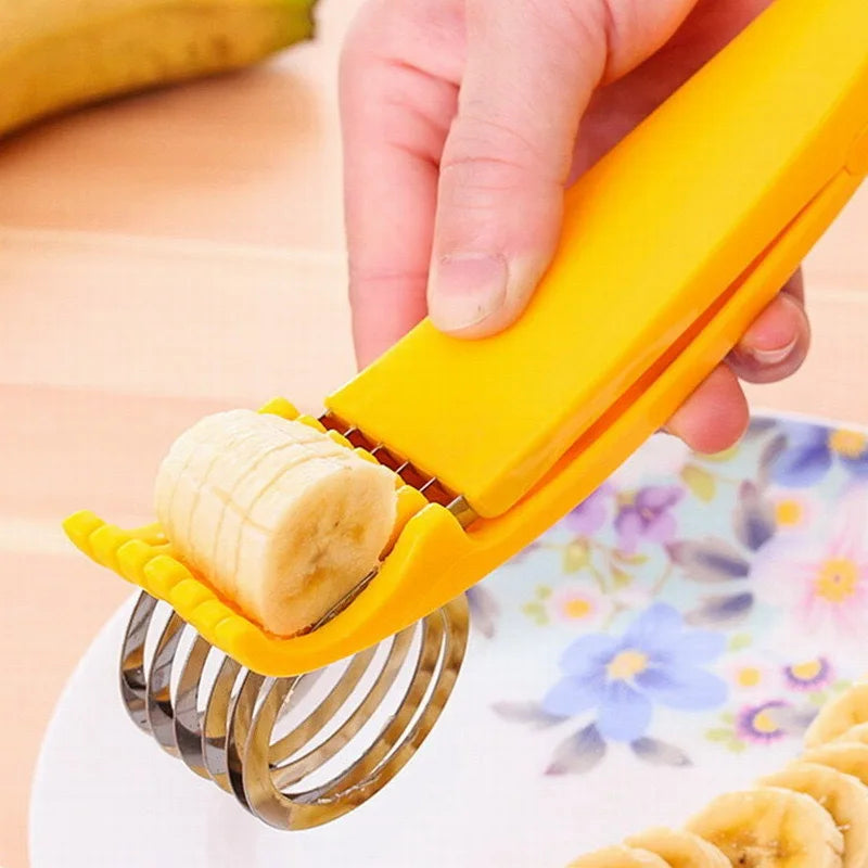 2Pcs/Pack Stainless Steel Slicer Banana Cucumber Carrot