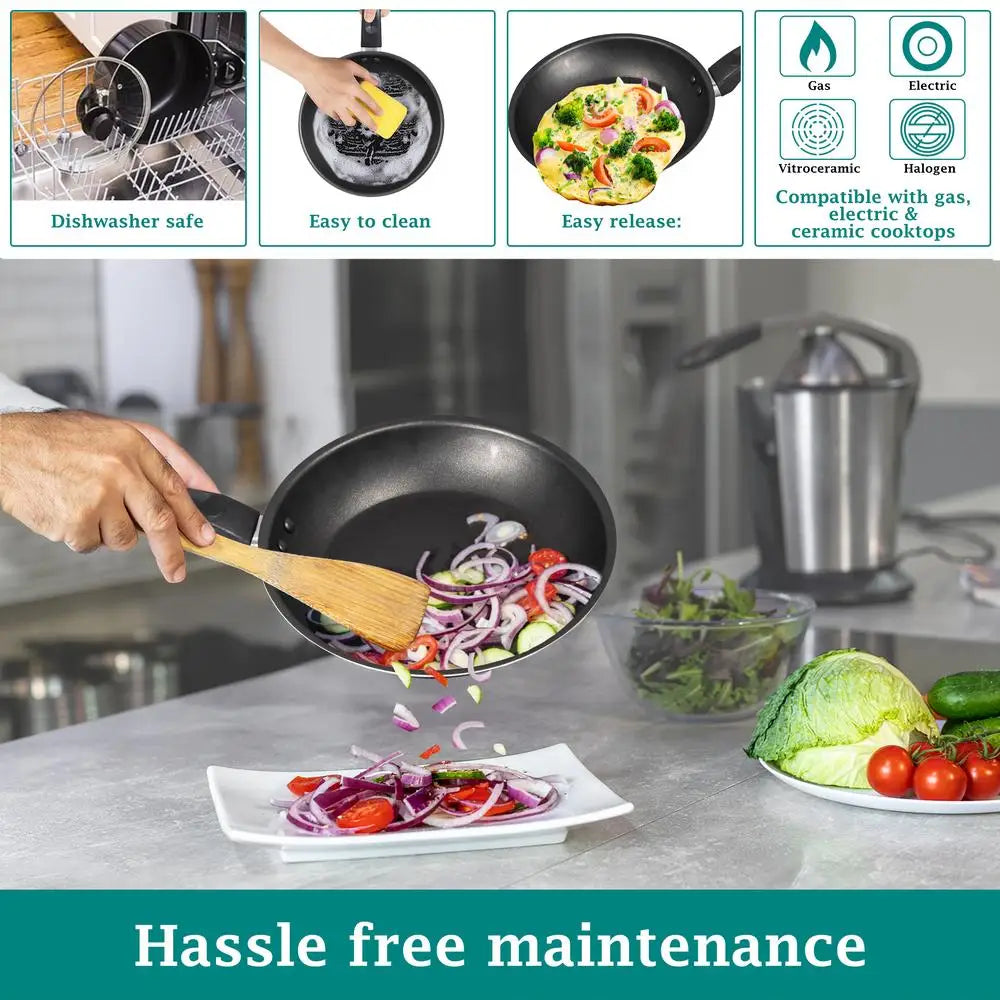 7-Piece Nonstick Aluminum Cookware Set