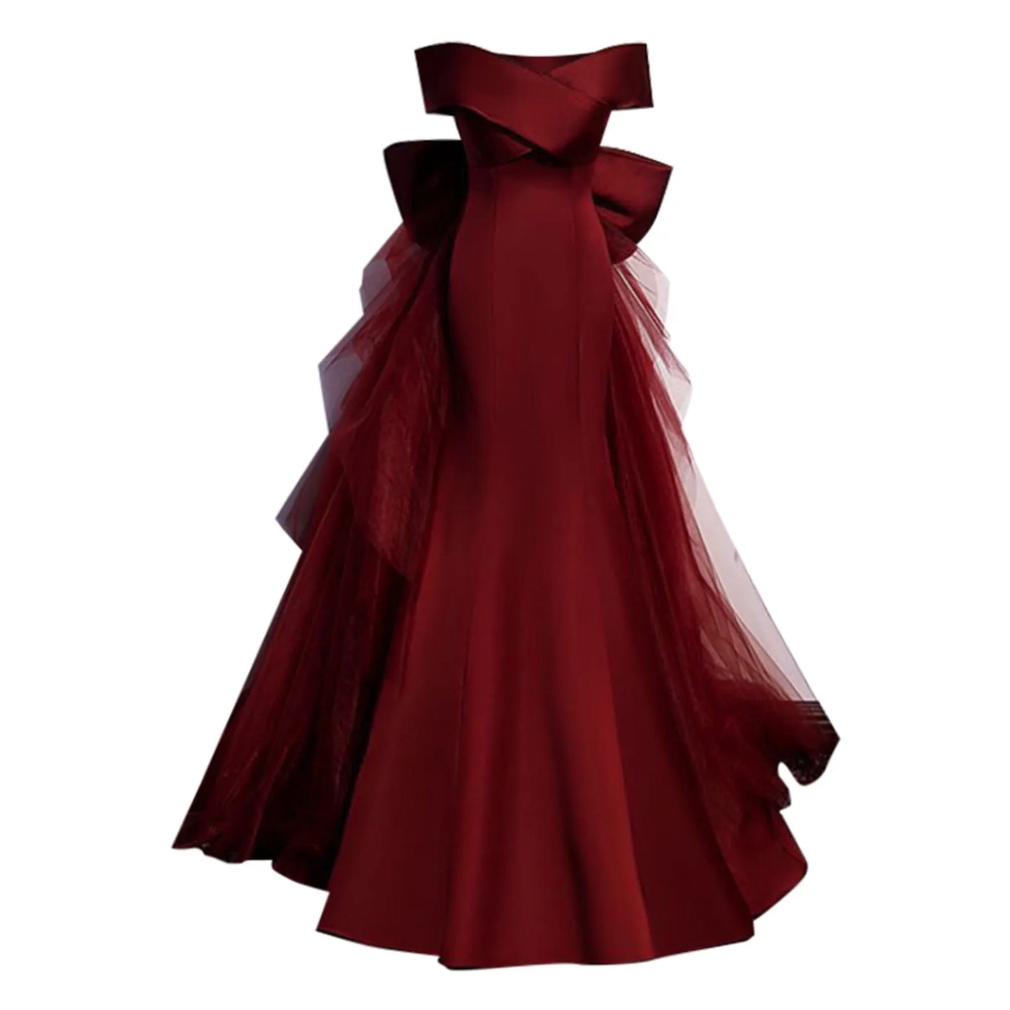 One Shoulder Trumpet Long Dress