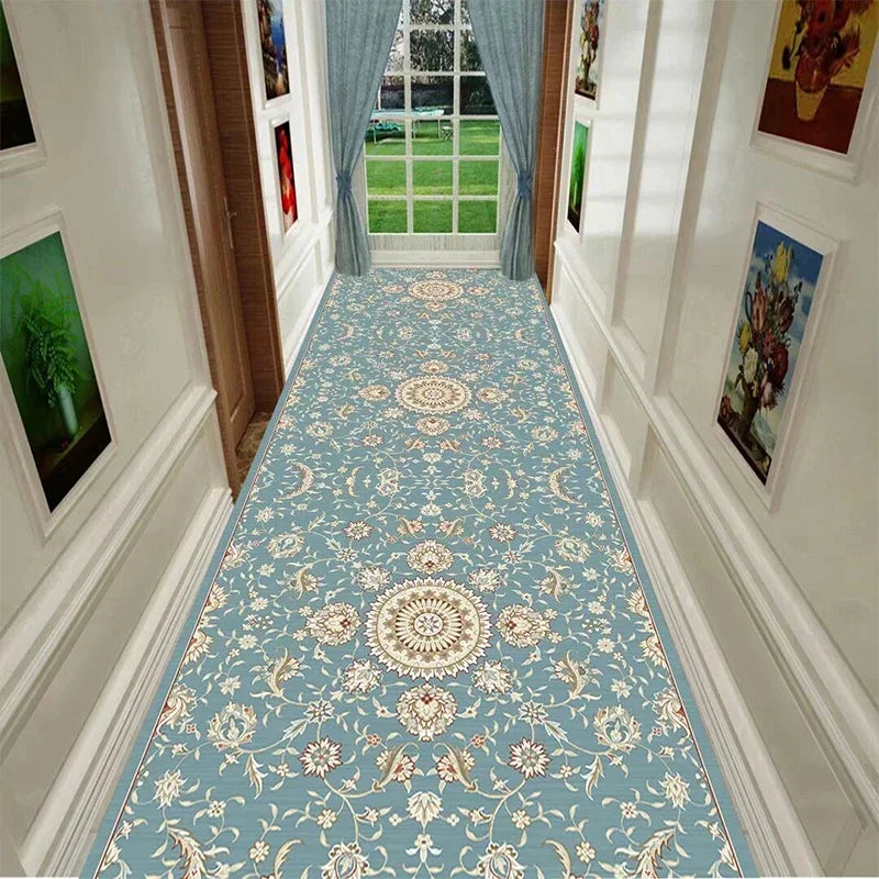 European Luxury Hall Corridor Carpet Non-slip Washable