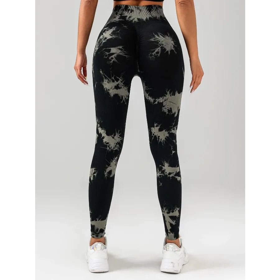 3 Pack Tie Dye Workout Seamless Leggings For Women
