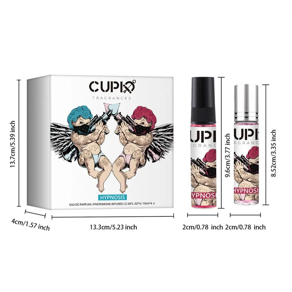 Cupid 10ml*4 Pink & Blue Glass Cologne