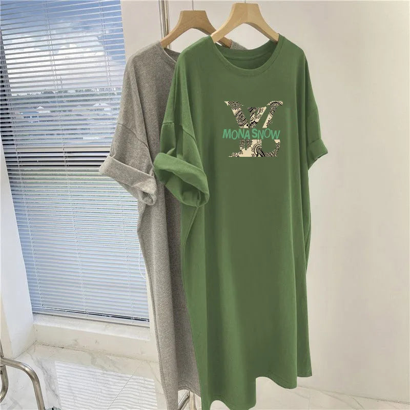 Summer Fashion Letter Printed Short Sleeve