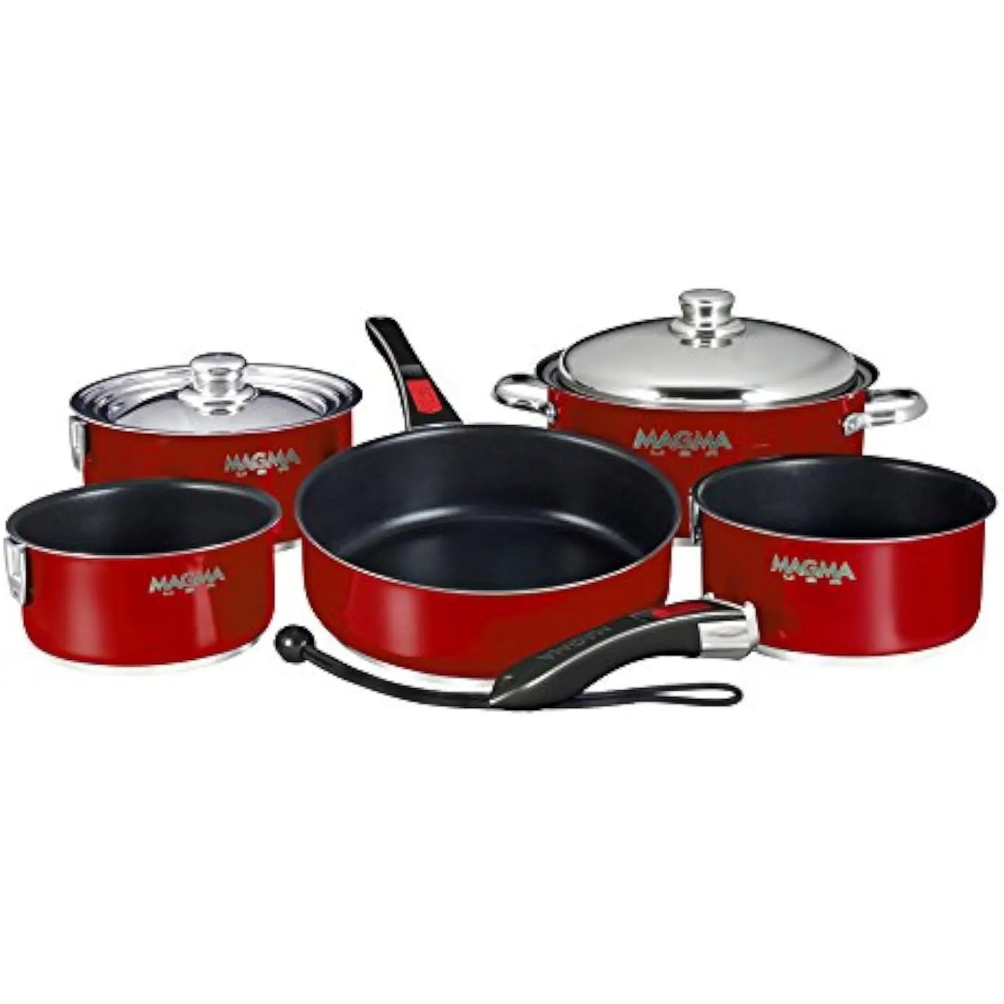 10Piece Gourmet Nesting Stainless Steel Cookware Set
