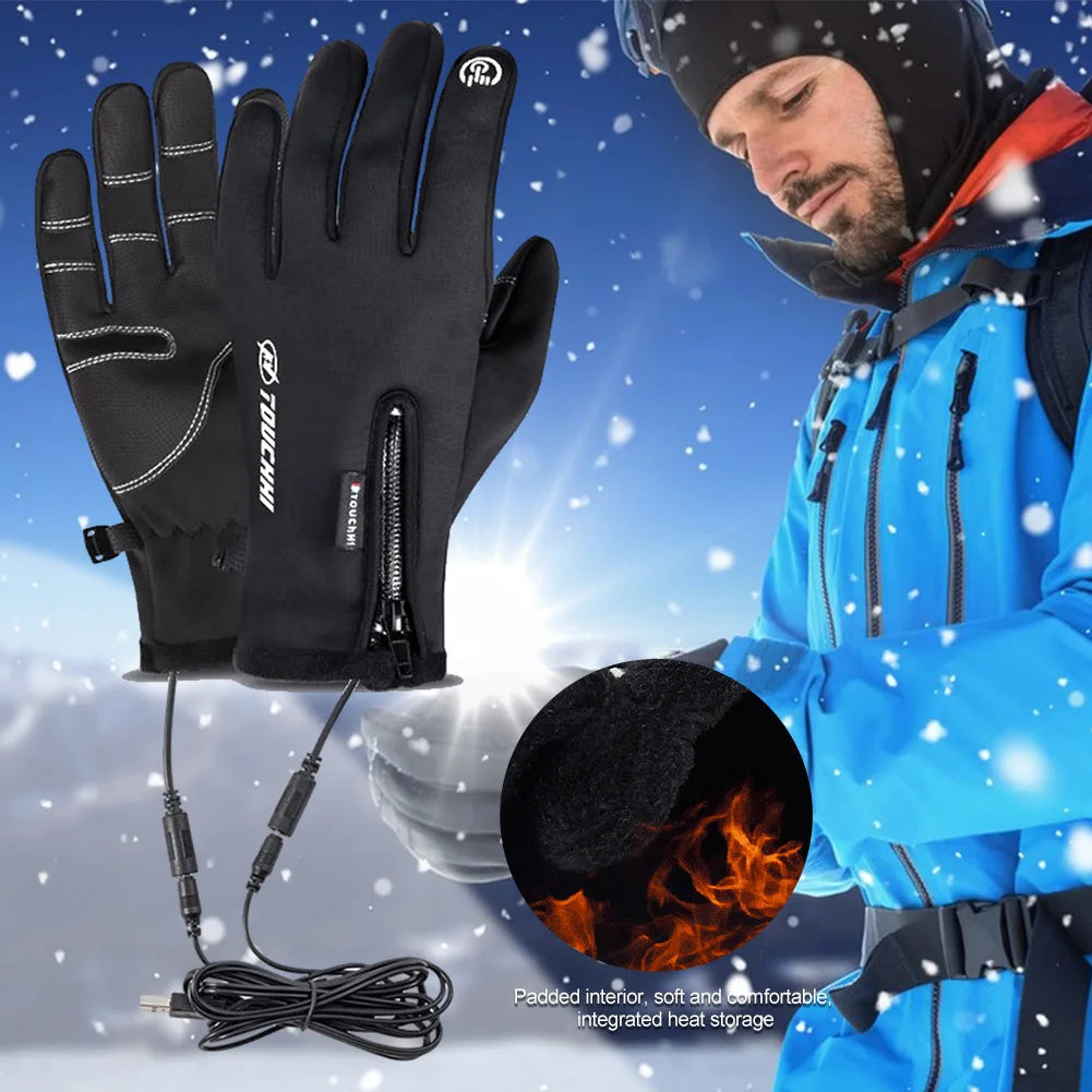 Winter Warm Cycling Waterproof Men's Gloves