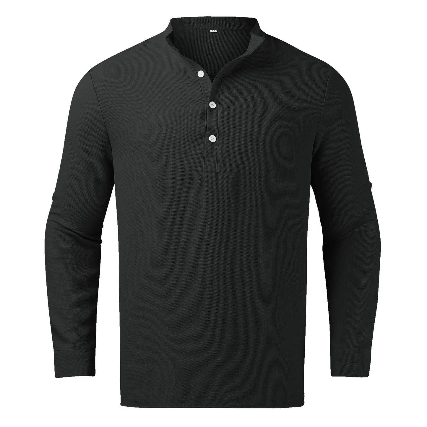 2025 New Spring Autumn Men Waffle Shirt