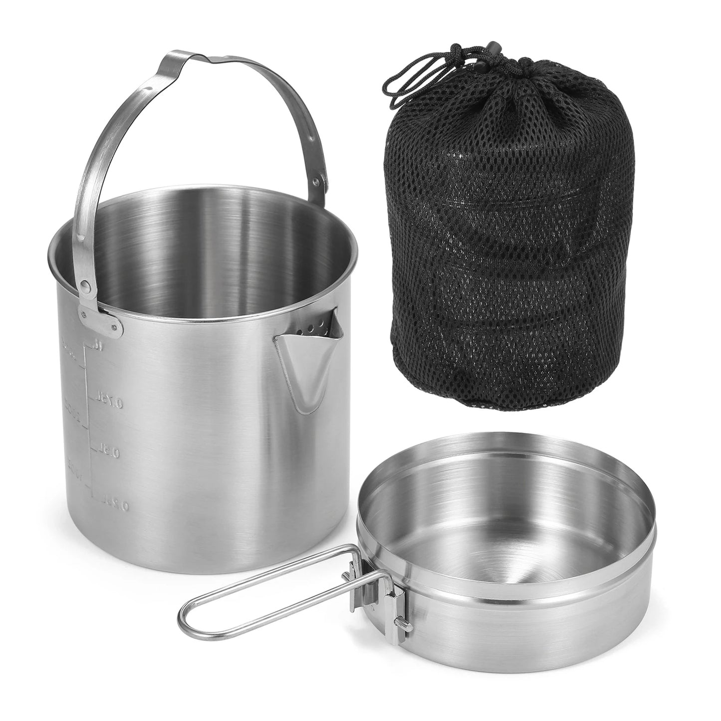 1L Stainless Steel Cooking Kettle
