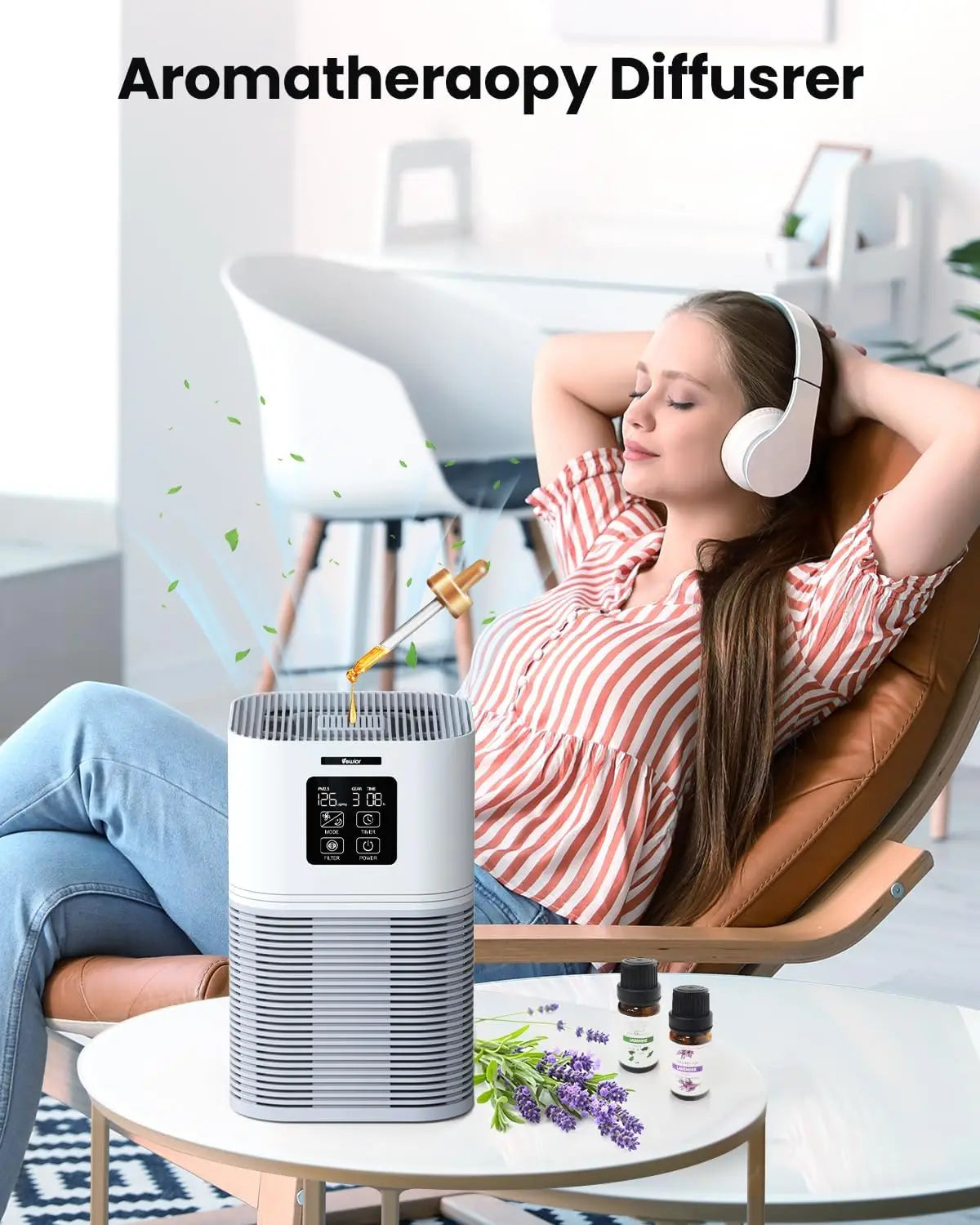 2 in 1 Air Purifier for Home Allergies