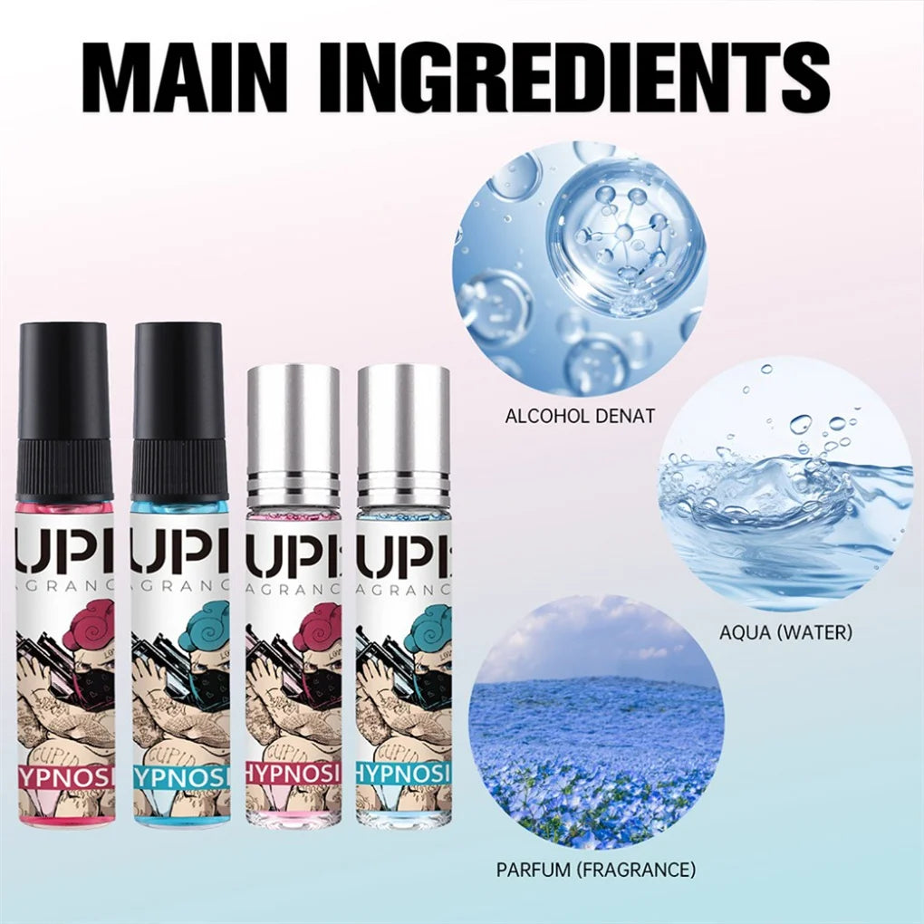 Cupid 10ml*4 Pink & Blue Glass Cologne
