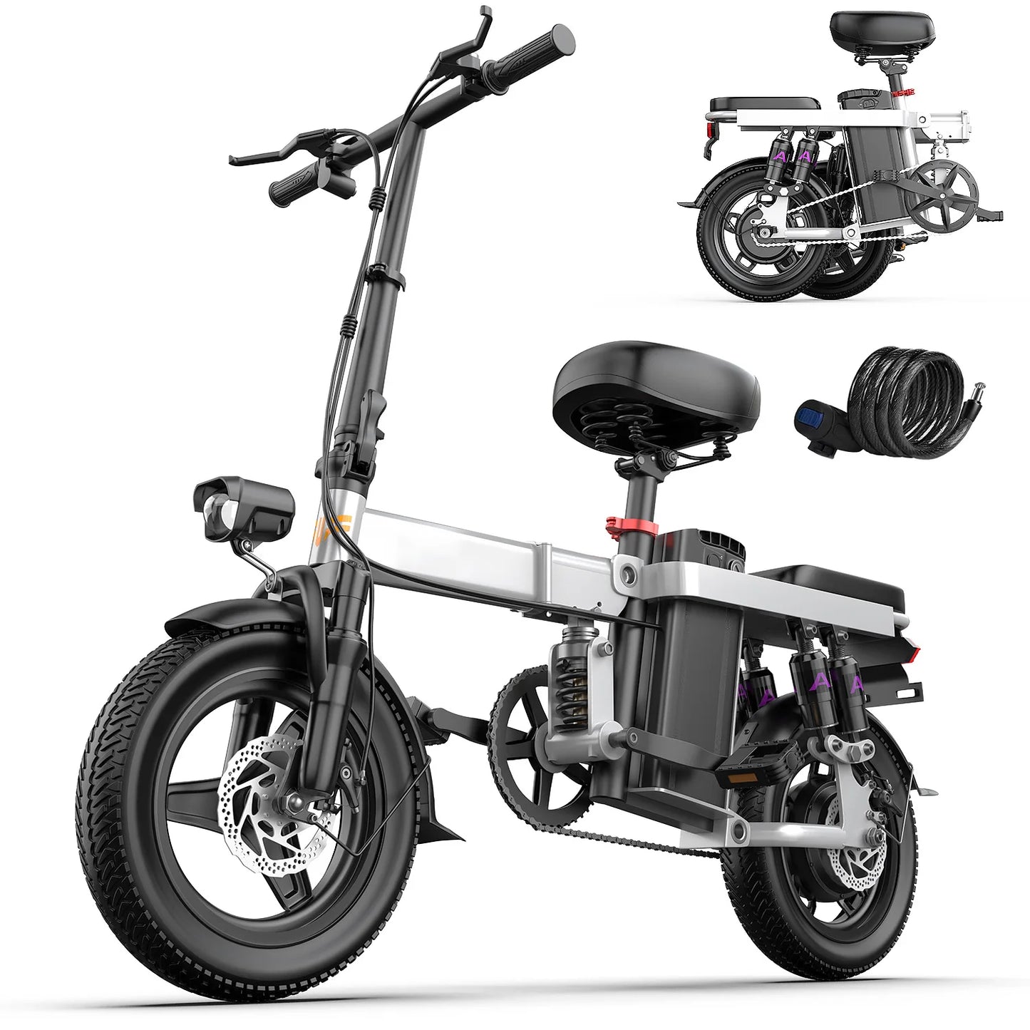 740W electric bicycle, suitable for adults,