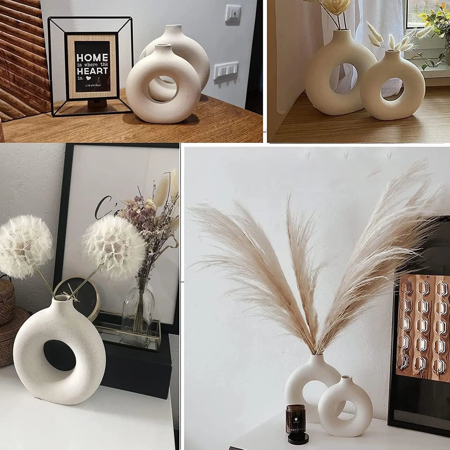 White Ceramic Vases for Modern Home Decor