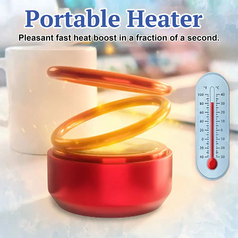 1-5PCS Double Ring Rotating Auto Fragrance Diffuser Windshield Defroster Car Heater Portable Air Perfume Cleaners for Car Decor