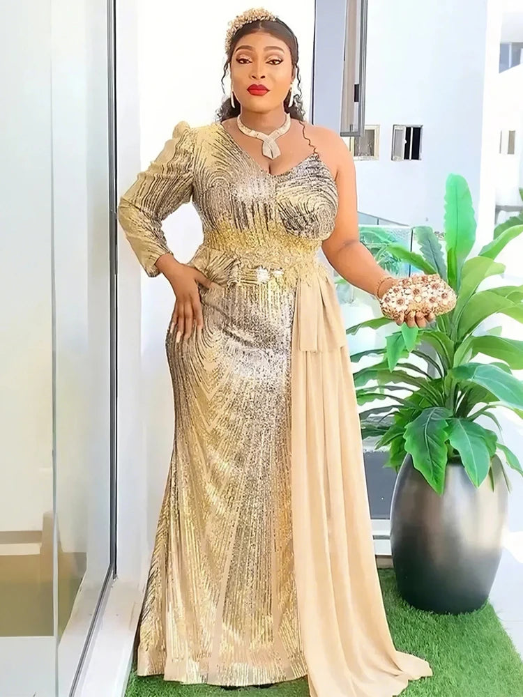 ElegLuxury Party Evening Dresses Sequin Mermaid Gown