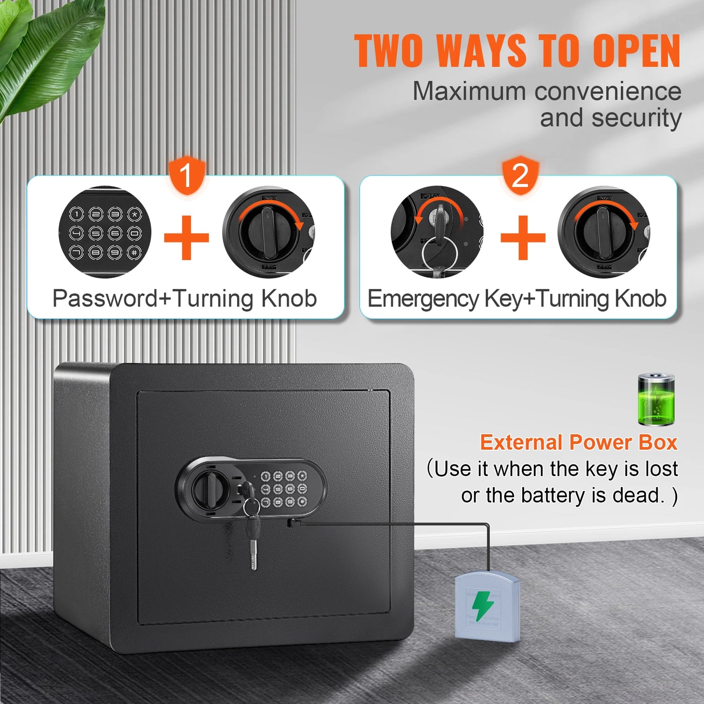 VEVOR 1.2/0.5 Cubbic Fit Electronic Safe Deposit Box