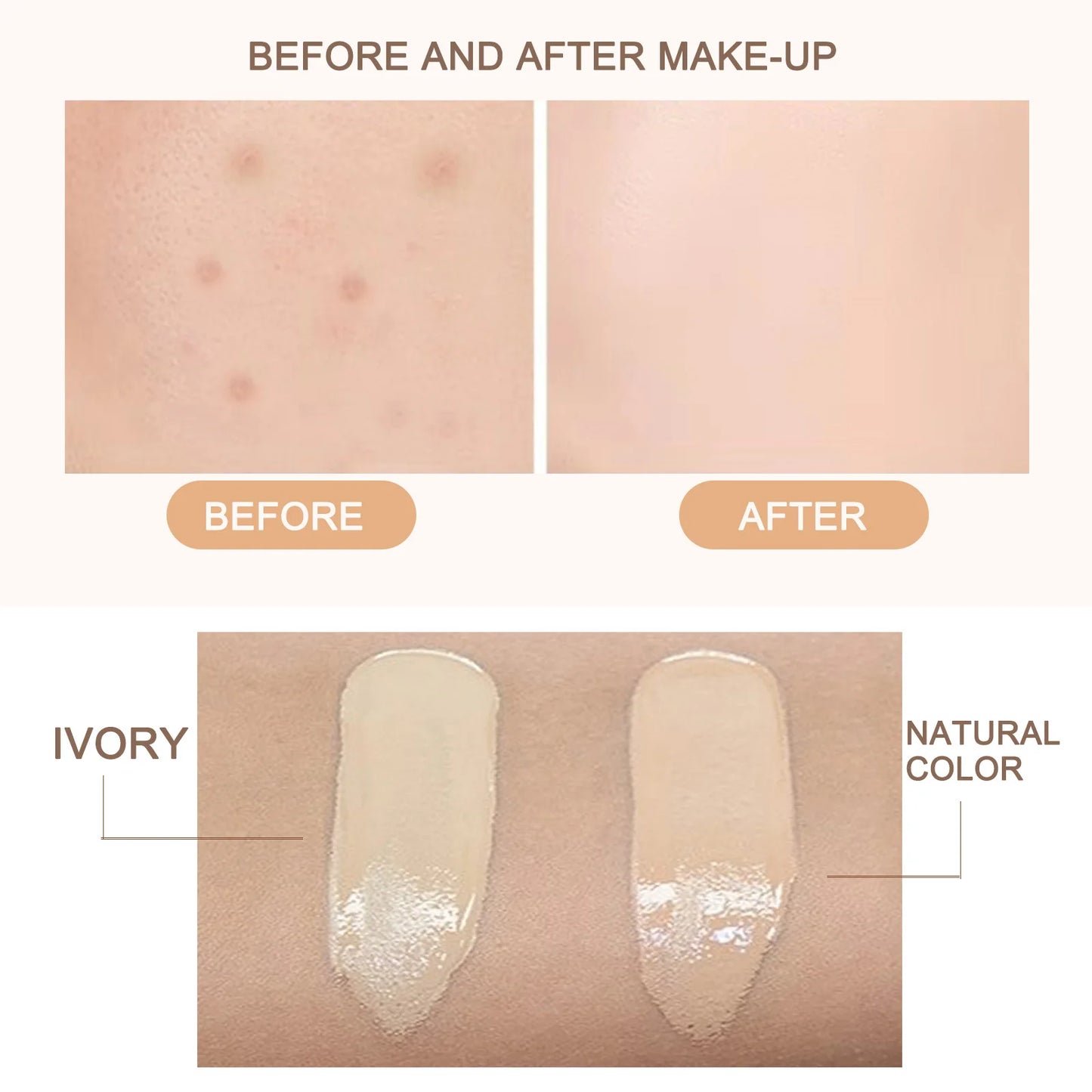 BB cream waterproof moisturizing facial cosmetics foundation