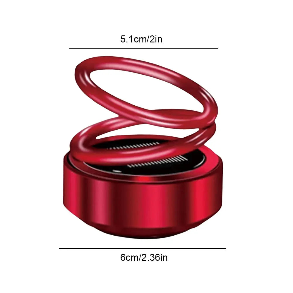 1-5PCS Double Ring Rotating Auto Fragrance Diffuser Windshield Defroster Car Heater Portable Air Perfume Cleaners for Car Decor
