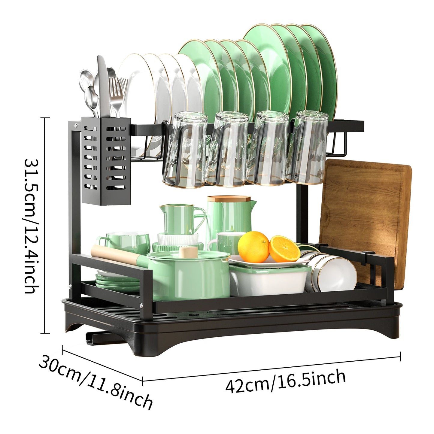 1pc,2 Tier,Dish Drying Rack