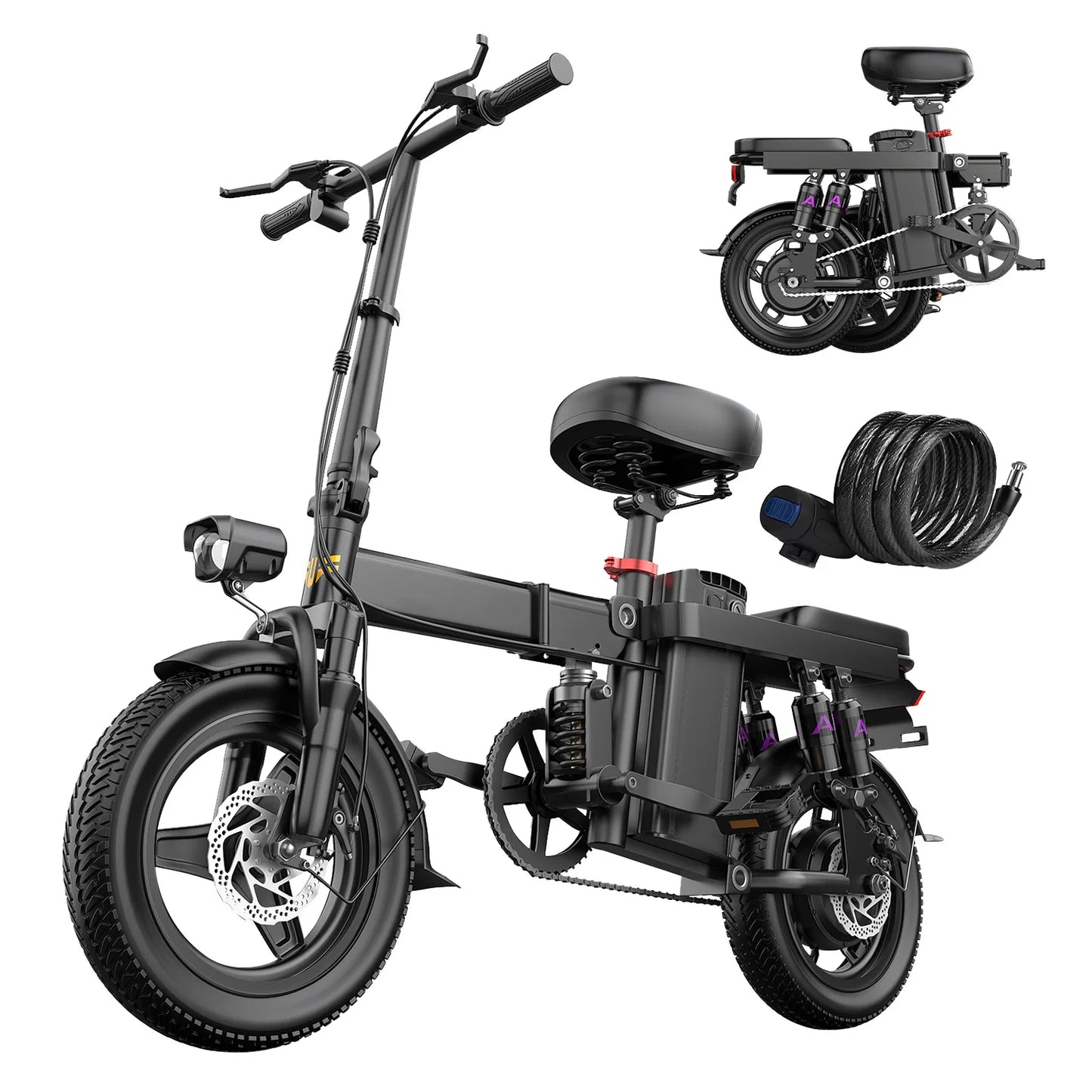740W electric bicycle, suitable for adults,