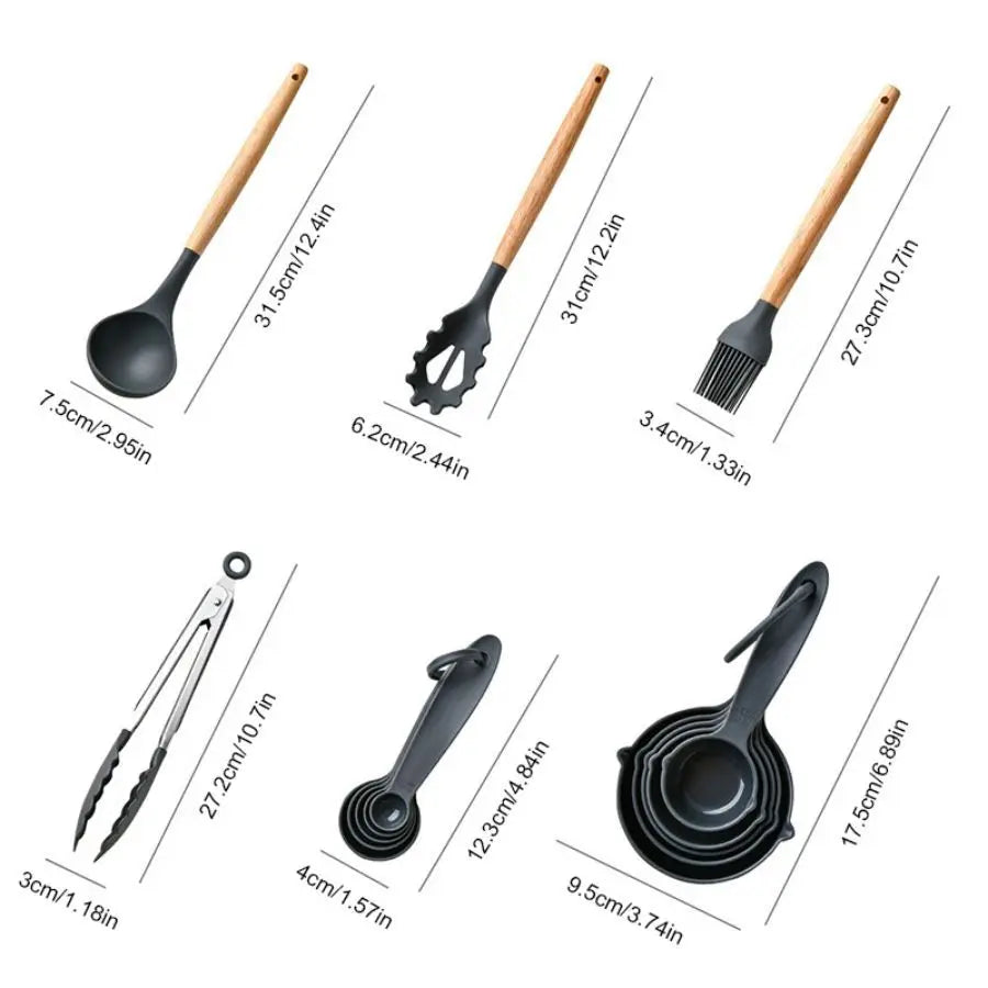 34Pcs/set, Non-stick Pot Special Cooking Tools Set