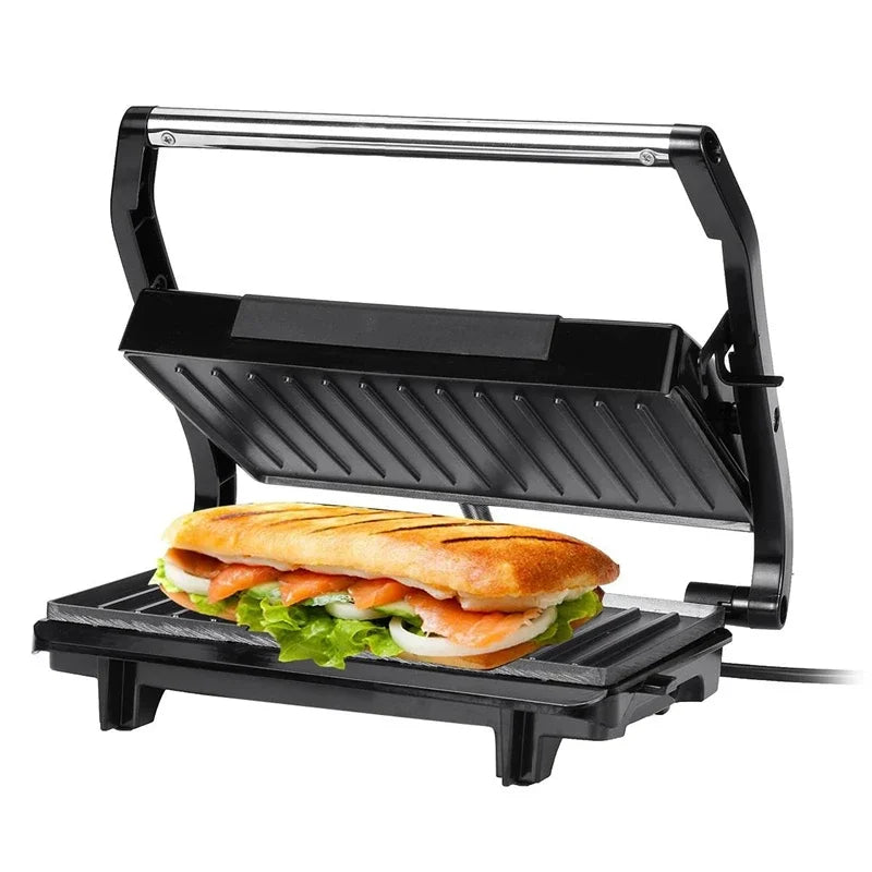 2024 Household Mini Steak Machine Hamburger Fried Egg Sandwich Maker Non Stick Surface Grill Toaster EU Plug