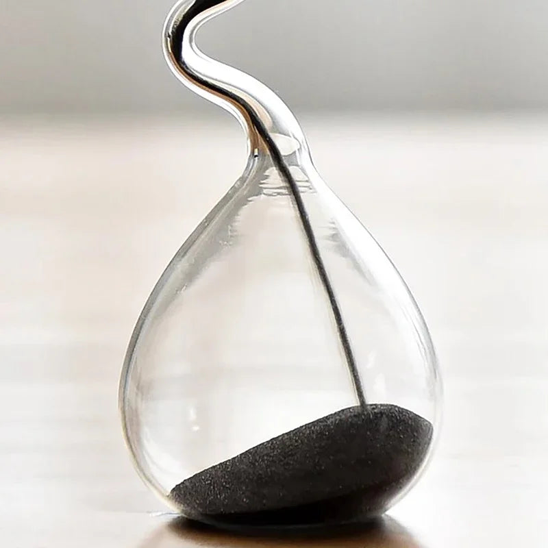 Curve Design Black Hourglass Modern Style Home Decor